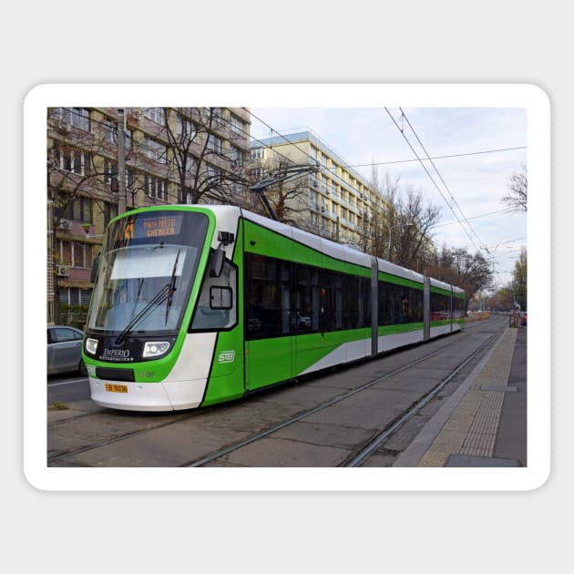 Astra Tram in Bucharest Magnet by Random Railways